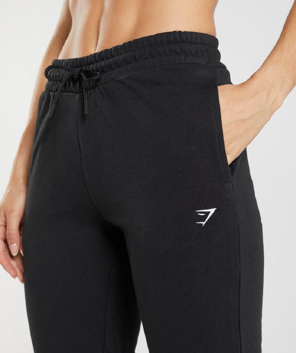 Spodnie Do Biegania Damskie Gymshark Treningowe Czarne | PL 2188ZUT